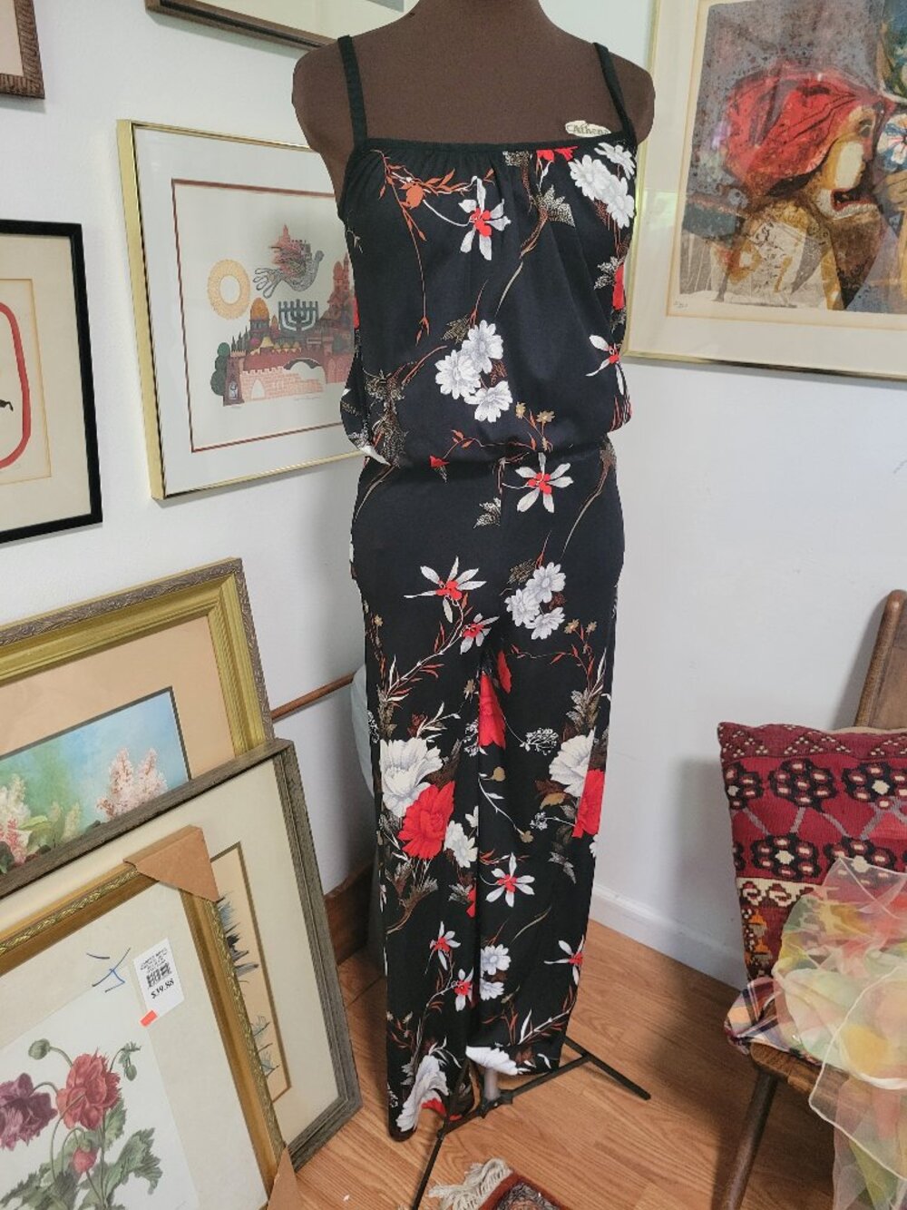 Vintage Wild Wahine Two Piece Wide Leg Beach PAnts and Tank top 1970's